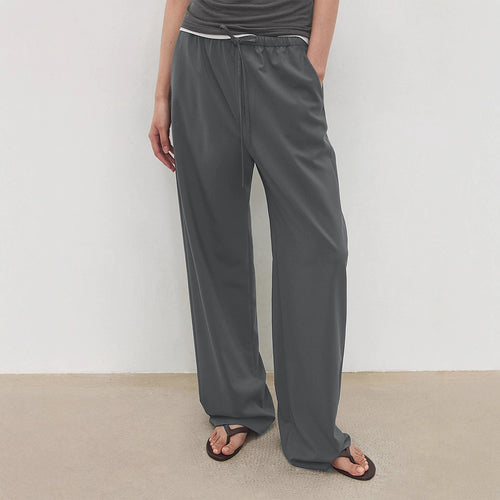 Damen elegante und weit geschnittene Freizeithose Drune