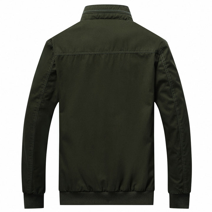 Herren Übergangsjacke im Field‑Bomber‑Mix mit Stehkragen und Multifunktions‑Pattentaschen Drune