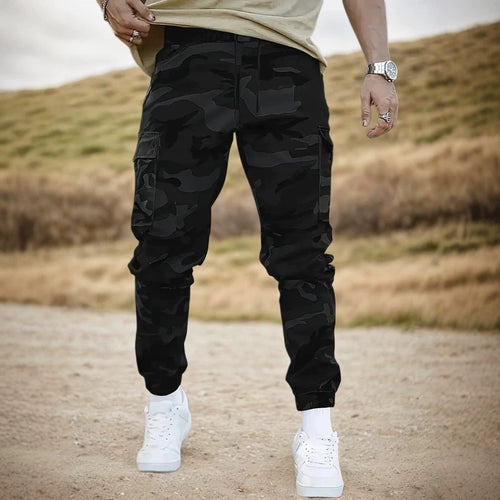 Herren Camouflage Cargo-Hose Drune