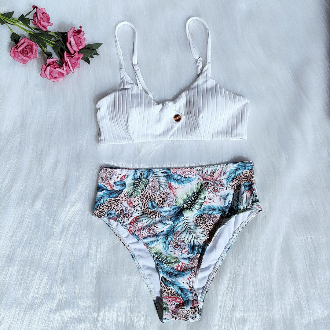 Damen Bikini-Set mit floralem Design und modischem Schnitt Drune