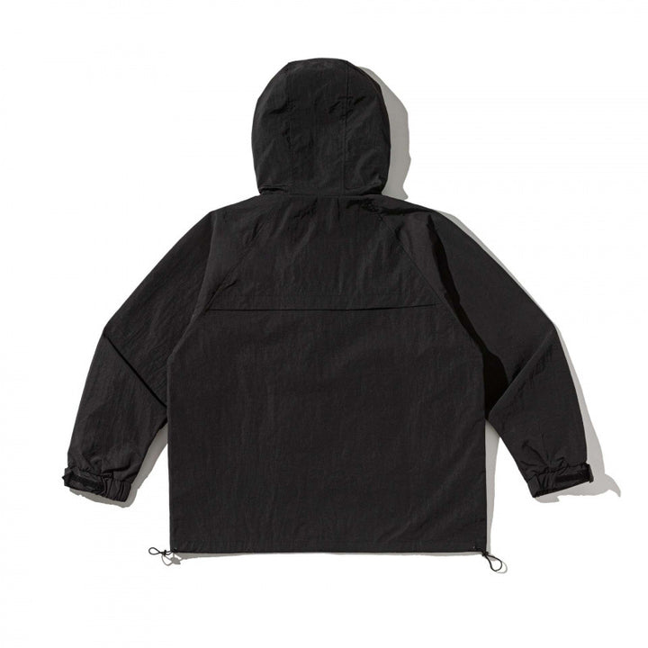 Unisex Technische Oversize-Kapuzenjacke mit Mesh-Belüftungszonen, Reißverschluss und Tunnelzug Drune
