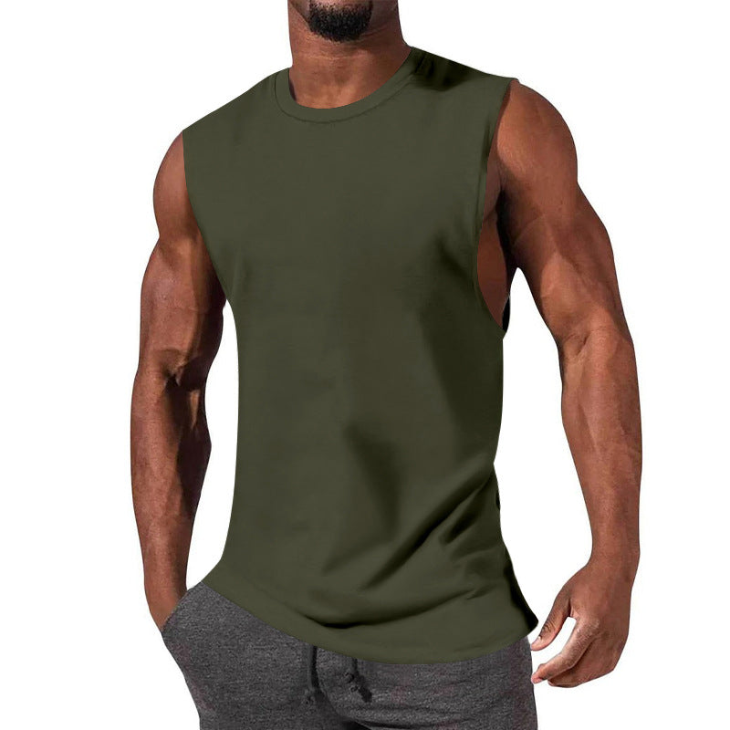 Herren ärmelloses Sport-Tanktop aus atmungsaktiver Baumwolle mit modernem Schnitt Drune