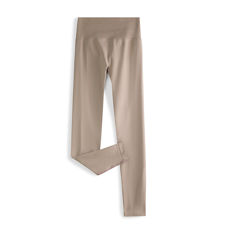 Damen Nahtlose High-Waist Leggings mit breitem Komfortbund Drune