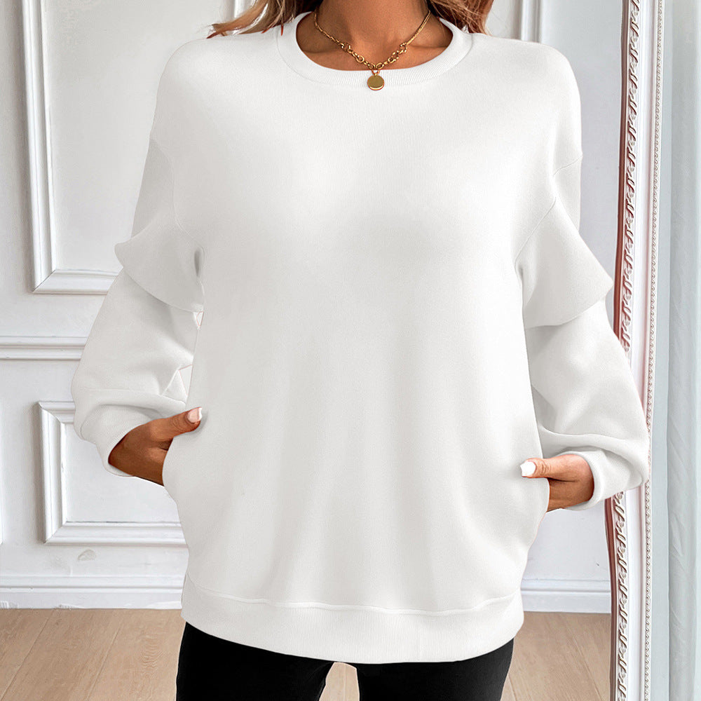 Damen Casual Sweatshirt mit Weichen Materialien und Lässigem Schnitt Drune