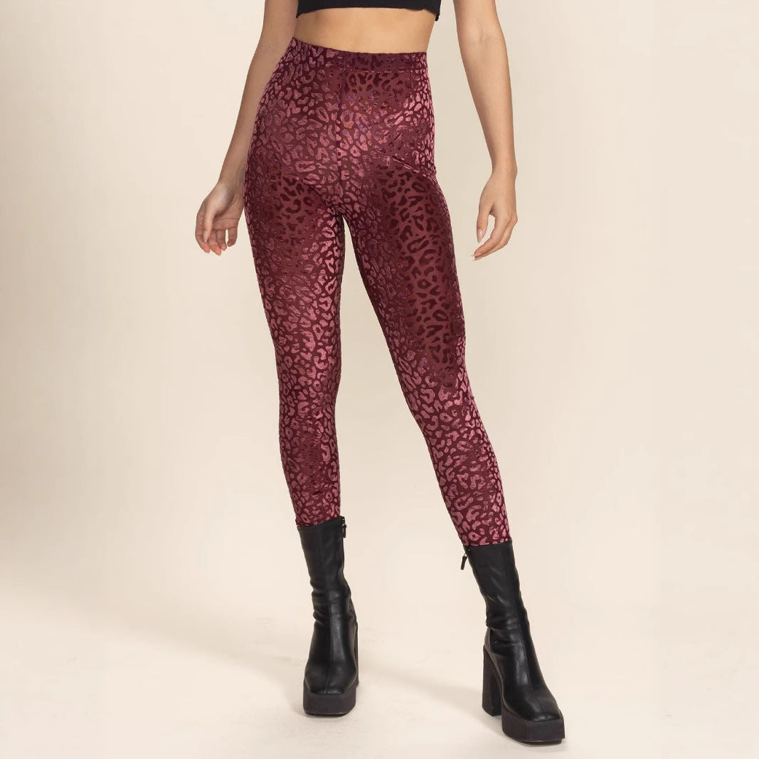 Damen Hochtaillierte Leggings mit animalischem Muster Drune