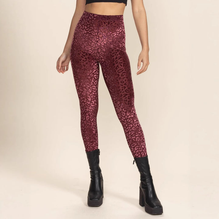 Damen Hochtaillierte Leggings mit animalischem Muster Drune