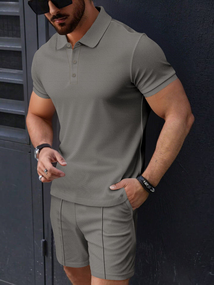 Herren Poloshirt und Shorts Set Drune