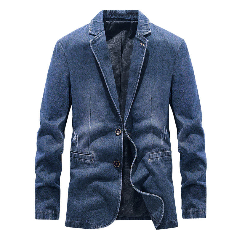Herren Modische Denim Blazer Drune