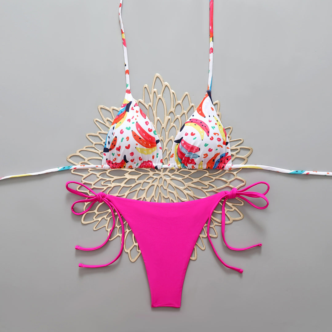 Damen Verspieltes Triangel-Bikini-Set Drune
