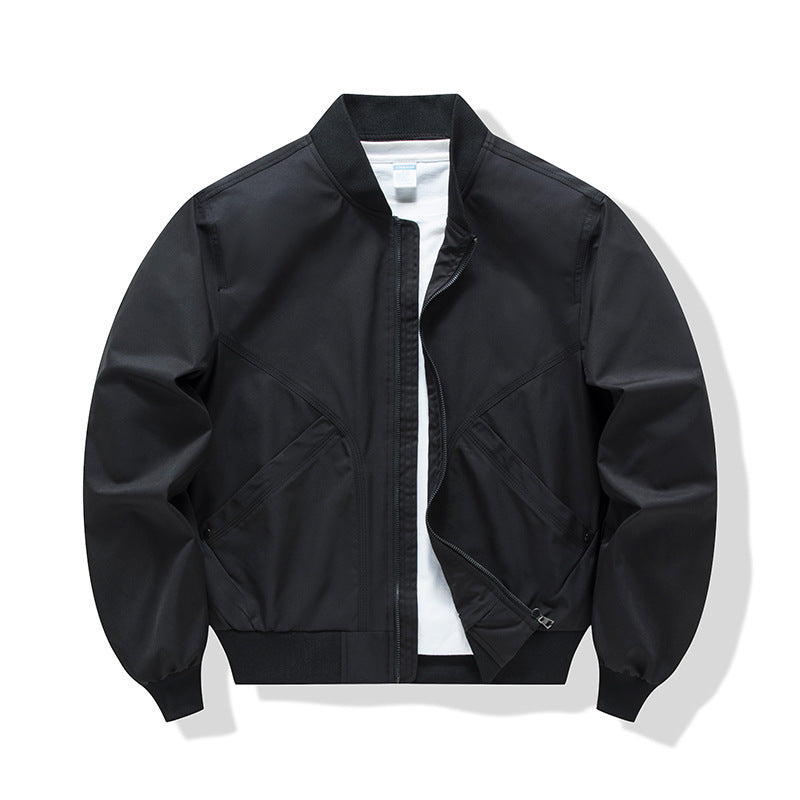 Herren Leichte Übergangsjacke mit hohem Kragen und praktischen Taschen Drune