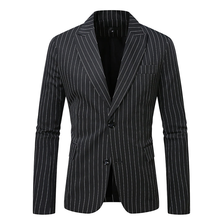 Herren Maßgeschneiderter Nadelstreifen Blazer Drune