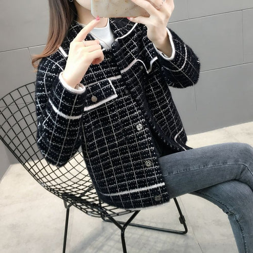Damen Modische Jacke mit Komfortschnitt Drune