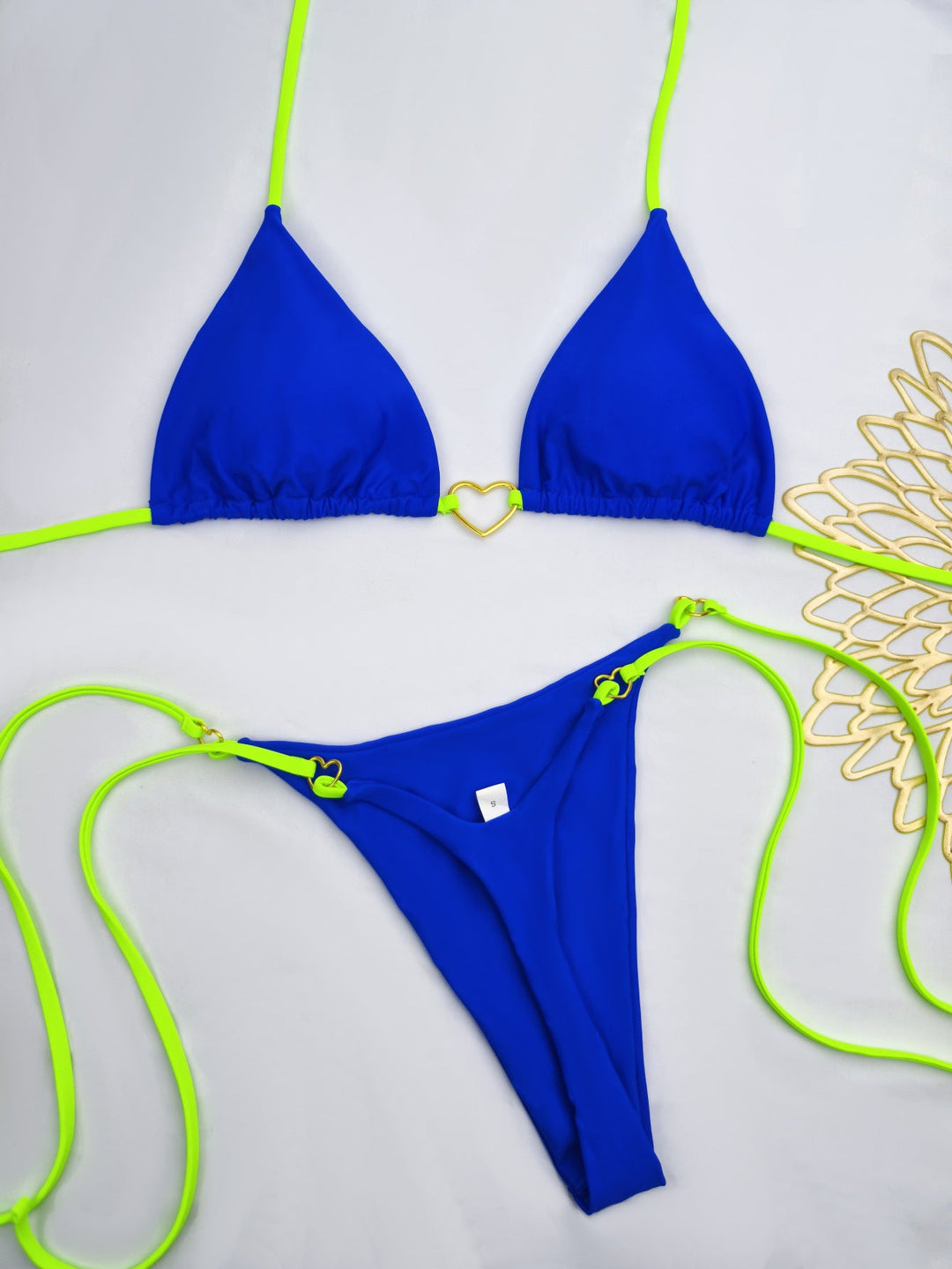 Damen Bikini-Set mit herzförmigem Detail und verstellbaren Trägern Drune