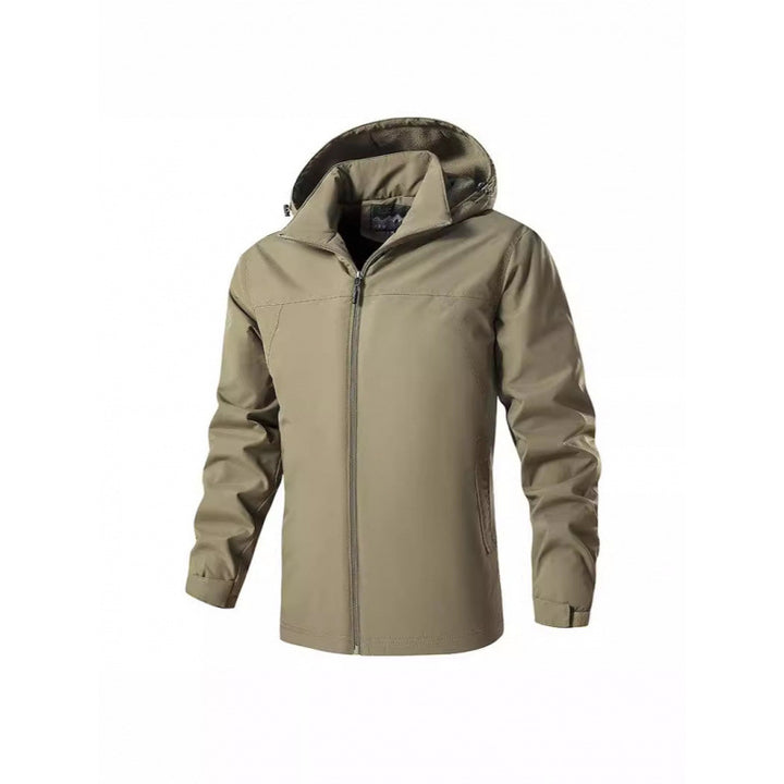 Herren leichte Outdoorjacke mit Kapuze Drune