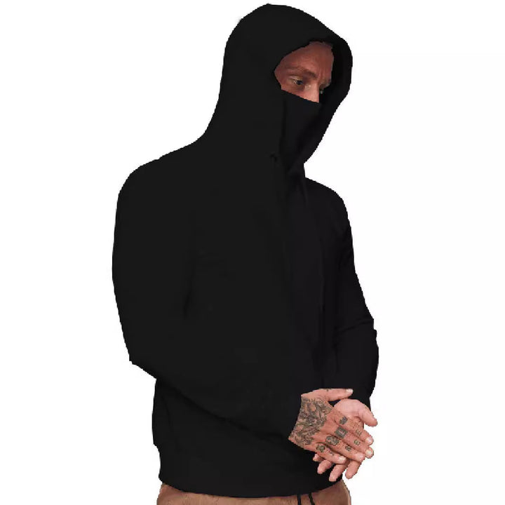 Herren Kapuzenpullover mit multifunktionalem Kragen Drune
