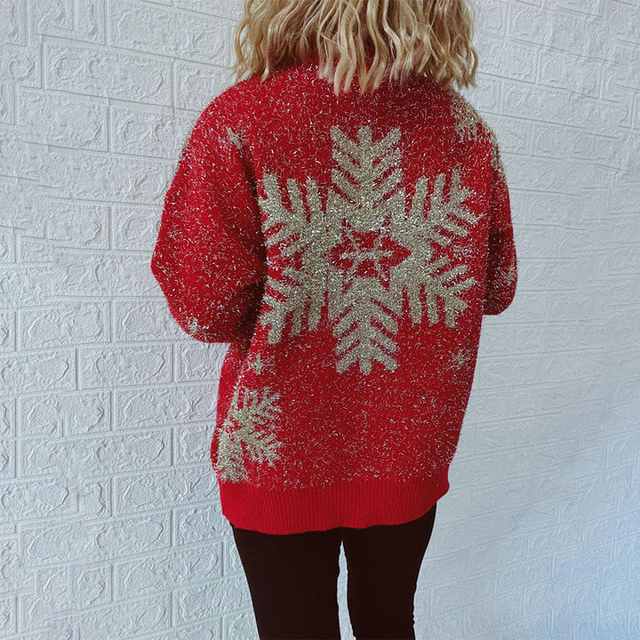 Drune | Weihnachtlicher Strickpullover Mit Festlichem Motiv