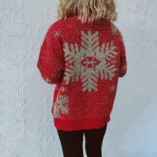 Drune | Weihnachtlicher Strickpullover Mit Festlichem Motiv