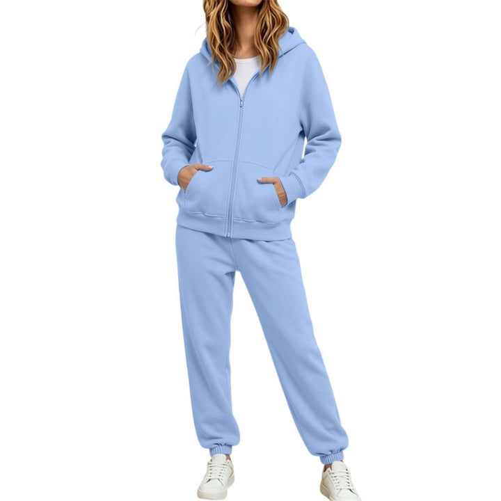 Damen Komfortabler Kapuzenpullover und Jogginghose Set Drune