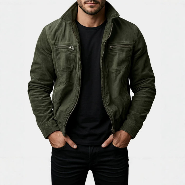 Herren Modische Übergangs-Utility-Jacke mit Reißverschluss