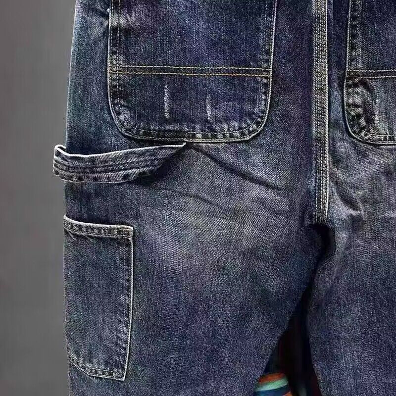 Herren Lässige Denim-Hose mit modischen Details Drune