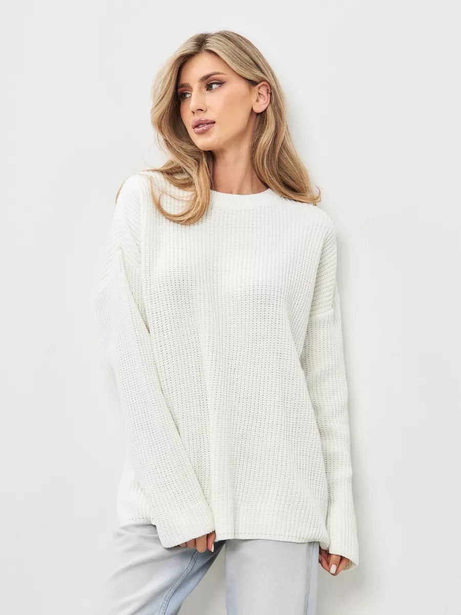 Damen Grobstrickpullover mit lässigem Schnitt und weichem Material Drune