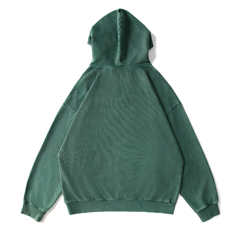 Unisex Oversize-Kapuzenpullover mit Kängurutasche und Vintage-Waschung Drune