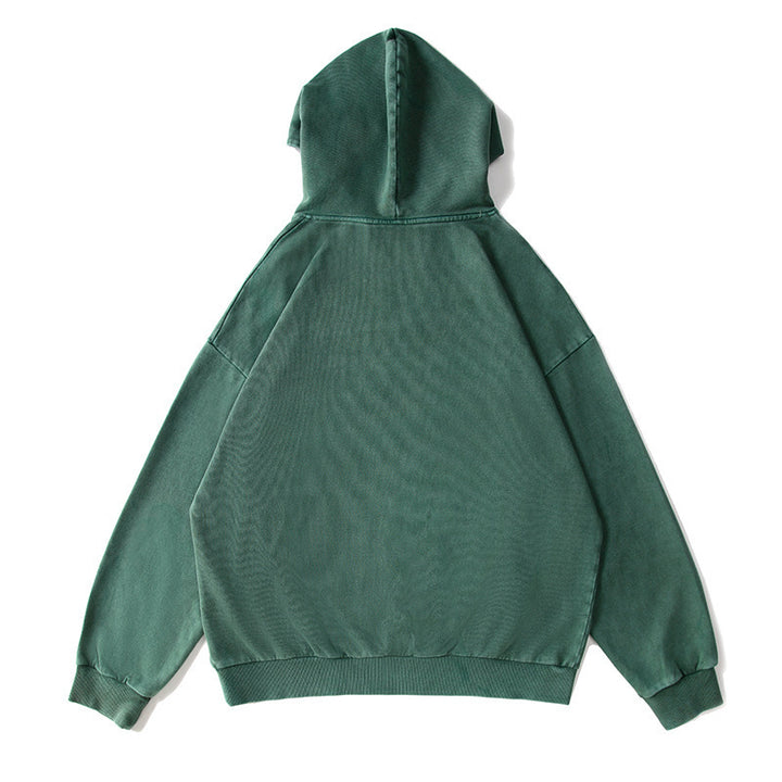 Unisex Oversize-Kapuzenpullover mit Kängurutasche und Vintage-Waschung Drune