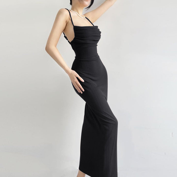 Damen Figurschmeichelndes Midi-Kleid mit dezentem Raffungseffekt Drune