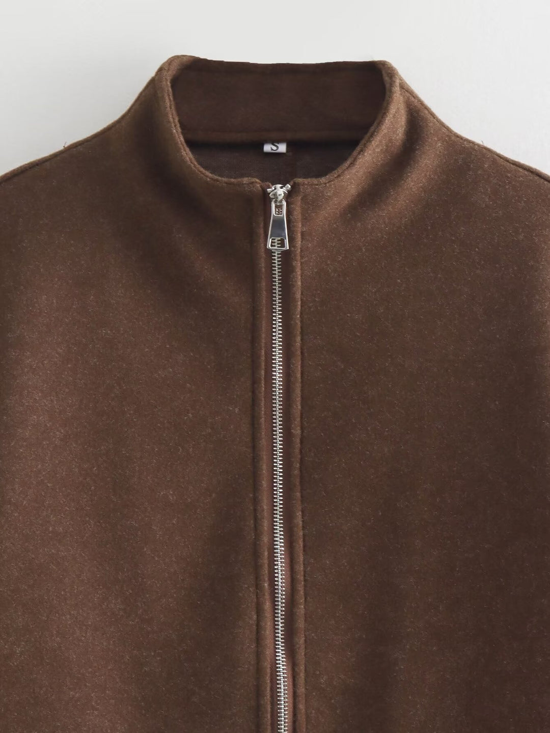 Damen zeitgenössische Übergangsjacke mit hochwertigem Stehkragen und durchgehendem Reißverschluss Drune