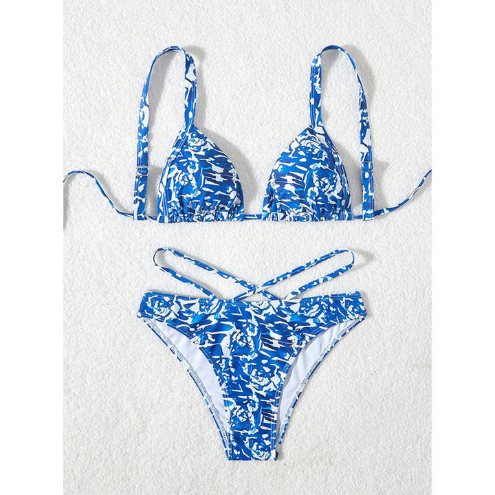 Damen Triangel-Bikini mit gekreuztem Rückenteil Drune