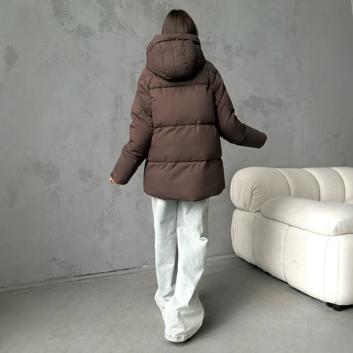 Damen Modische Oversized Daunenjacke