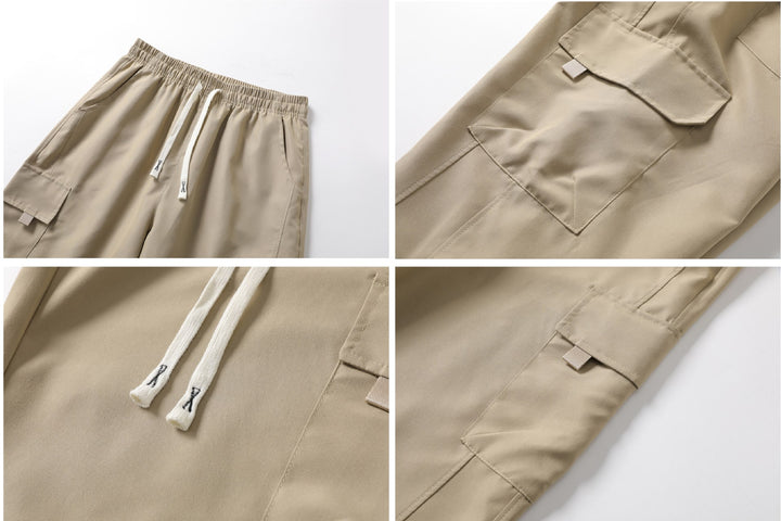 Herren Cargo-Hosen mit elastischem Bund und seitlichen Taschen Drune