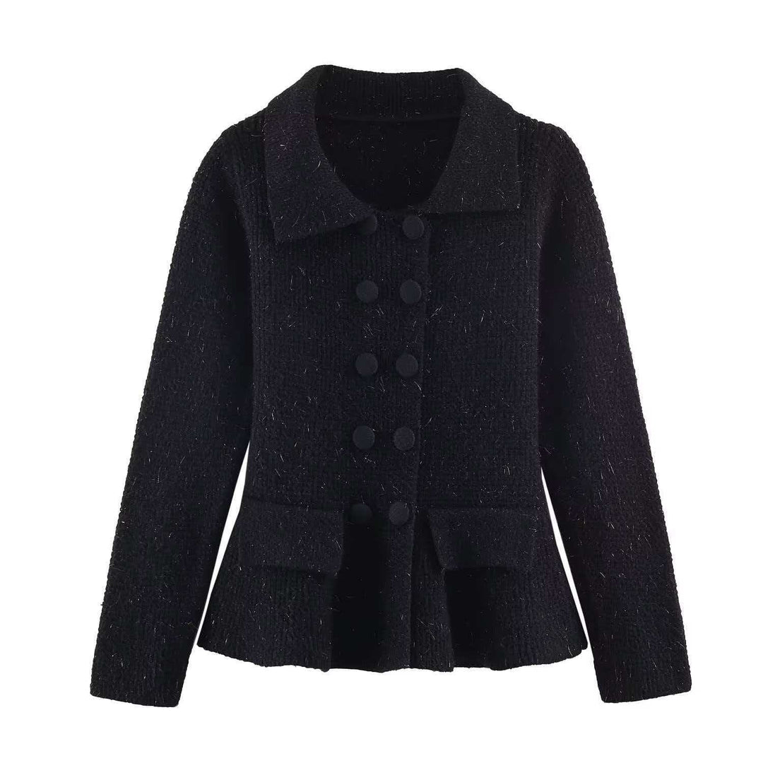 Damen lässige Strickjacke mit femininer Silhouette Drune