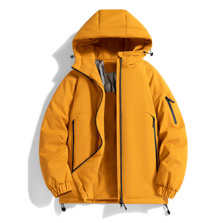 Unisex Warmer wasserabweisender Steppparka mit technischer Kapuze Drune