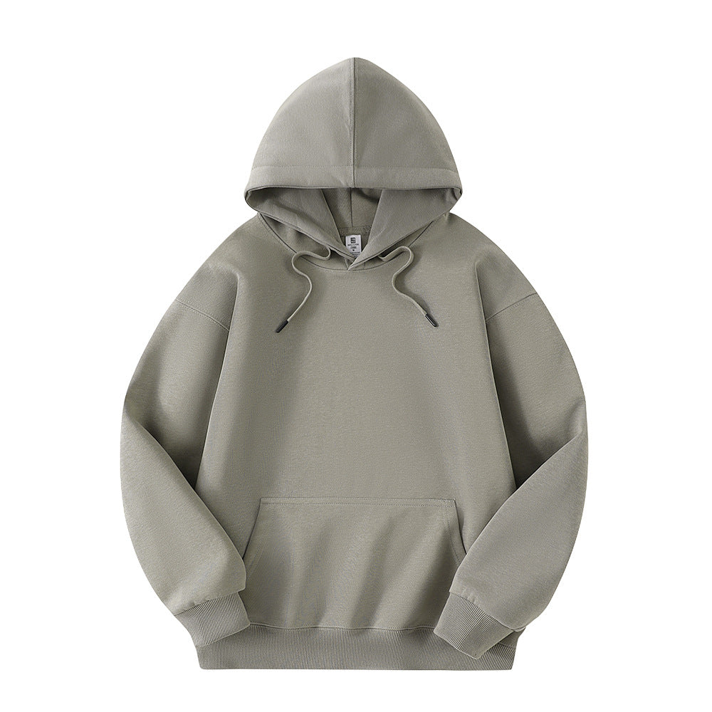 Unisex Minimalistischer Oversize-Kapuzenpullover mit French‑Terry-Qualität und verstärkten Nähten Drune
