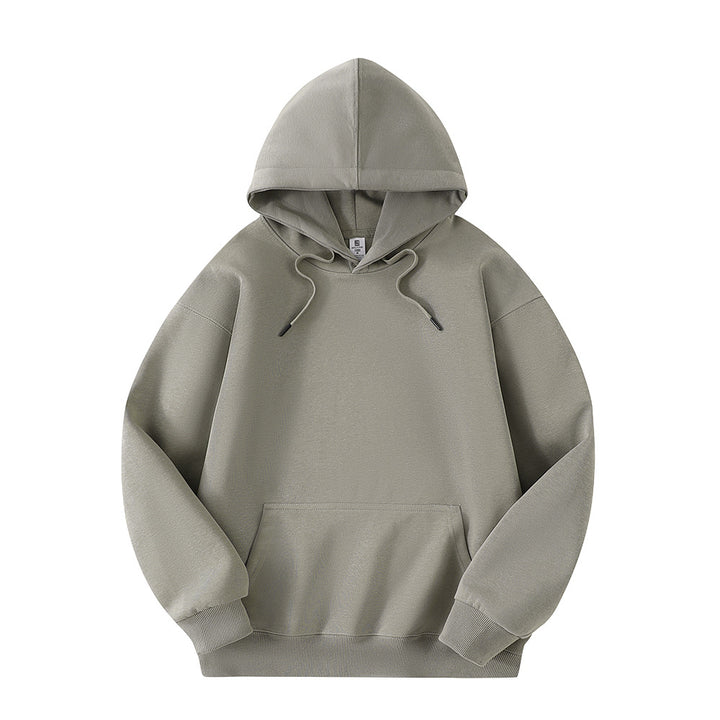Unisex Minimalistischer Oversize-Kapuzenpullover mit French‑Terry-Qualität und verstärkten Nähten Drune