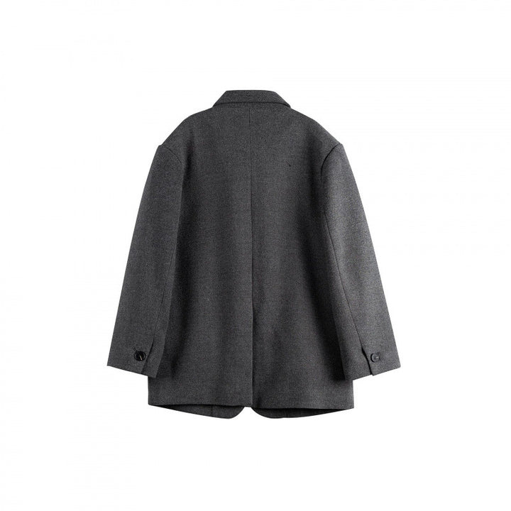 Damen Oversize-Blazer im Boxy-Cut mit Reverskragen und Pattentaschen Drune
