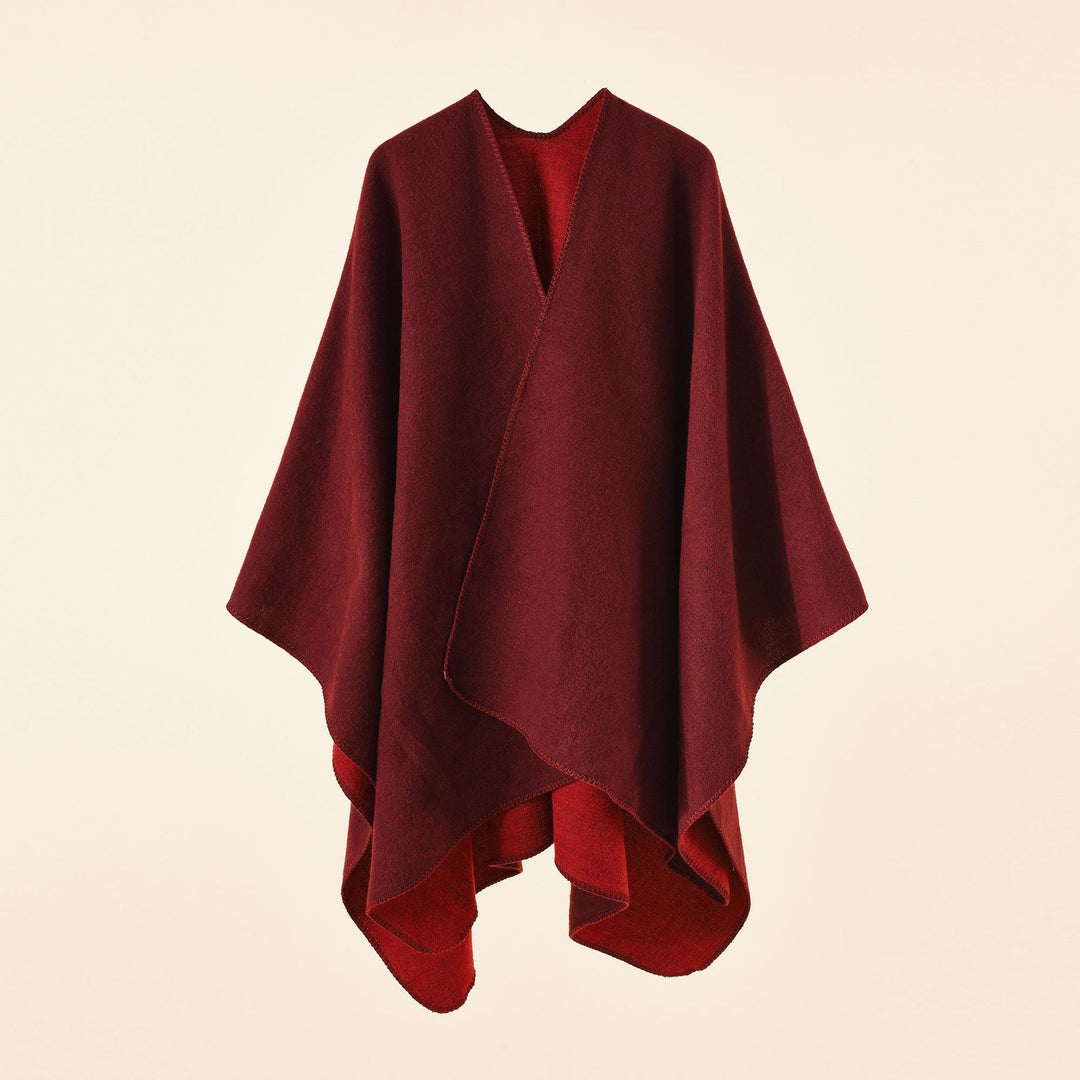 Damen Strickponcho mit asymmetrischem Schnitt und hoher Warmhaltefunktion Drune