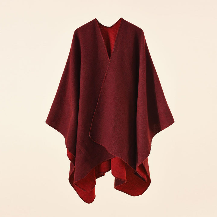 Damen Strickponcho mit asymmetrischem Schnitt und hoher Warmhaltefunktion Drune