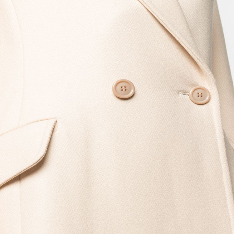 Damen Midilanger Tailoring-Mantel aus Wollmix mit schmalem Revers und kaschierendem Fall Drune