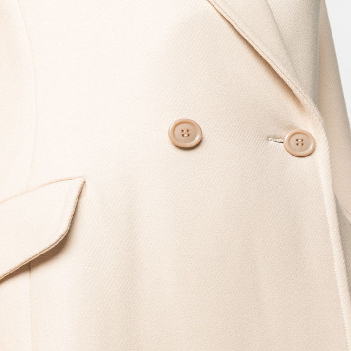 Damen Midilanger Tailoring-Mantel aus Wollmix mit schmalem Revers und kaschierendem Fall Drune