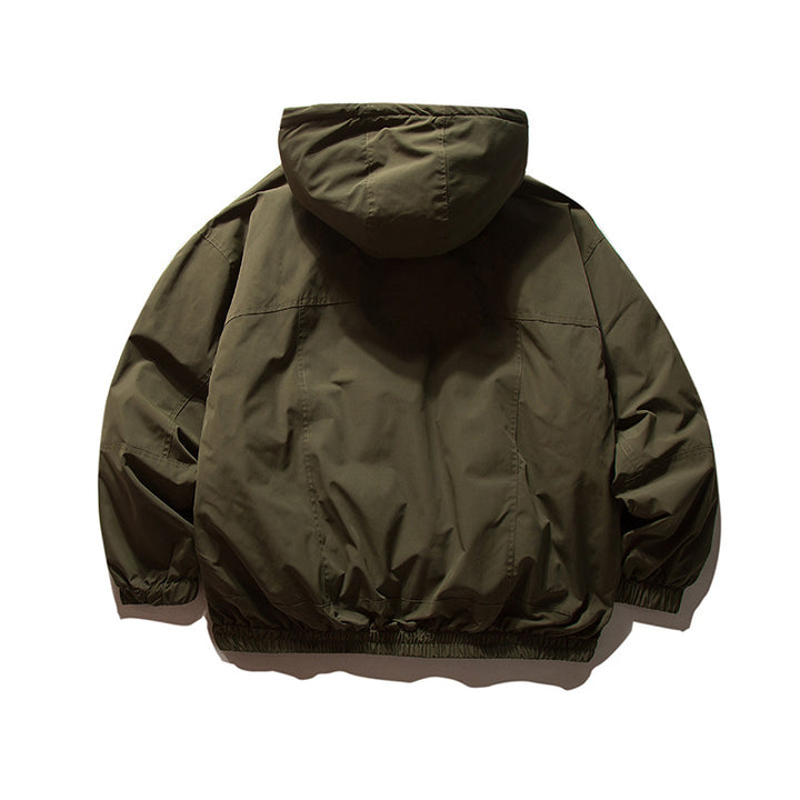 Herren Leichte wind- und wasserabweisende Kapuzenjacke im Boxy‑Oversize‑Cut mit Elastikbündchen Drune