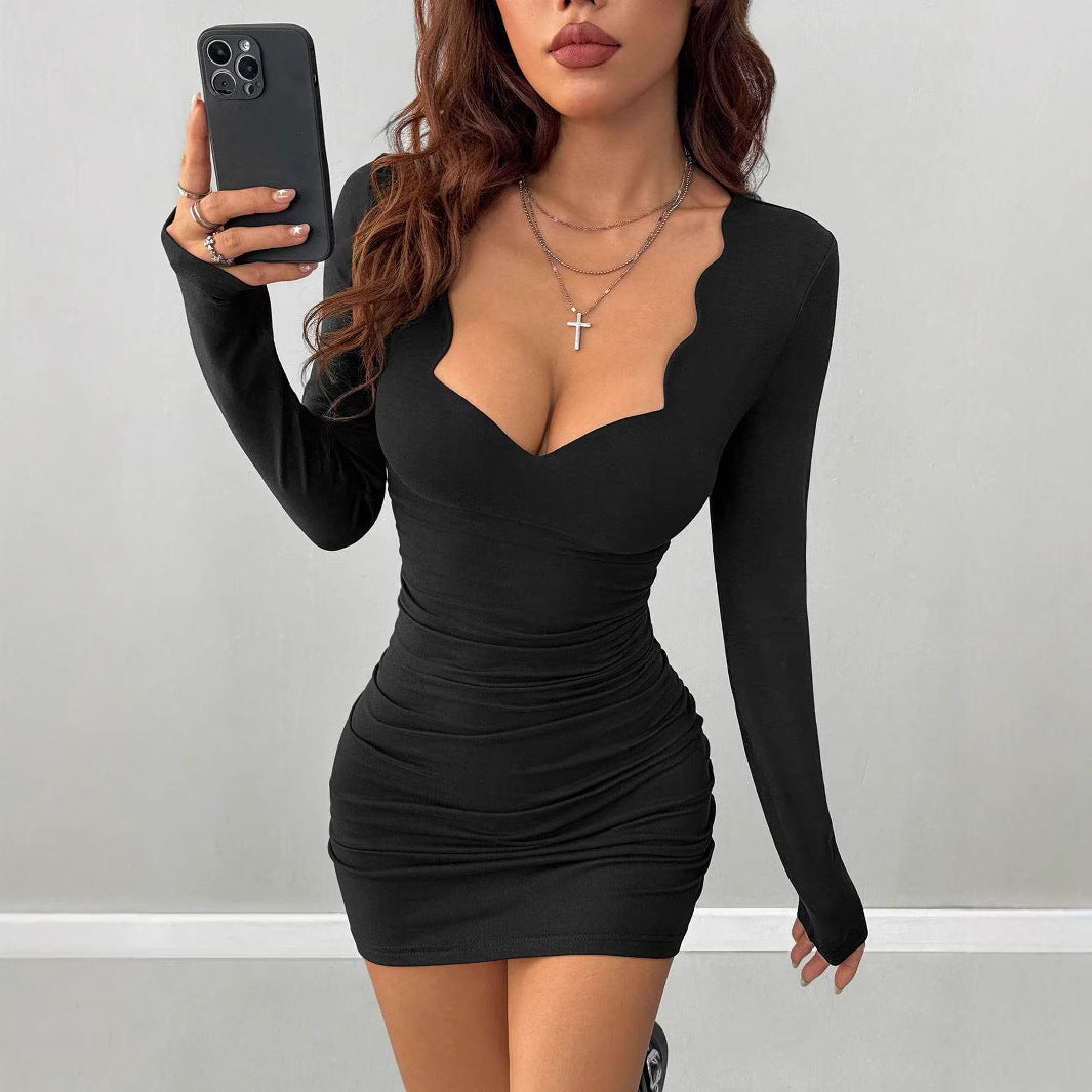 Damen figurbetontes Minikleid mit besonderen Ausschnitten Drune