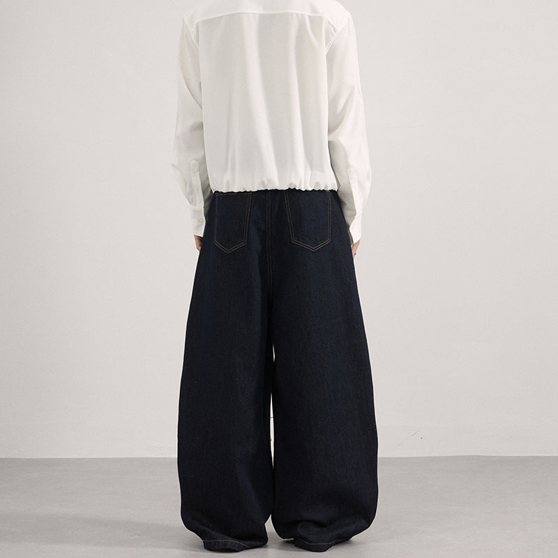Herren Rohdenim Marlene-Baggy-Jeans mit tiefem Schritt und Kniepaneel-Details Drune