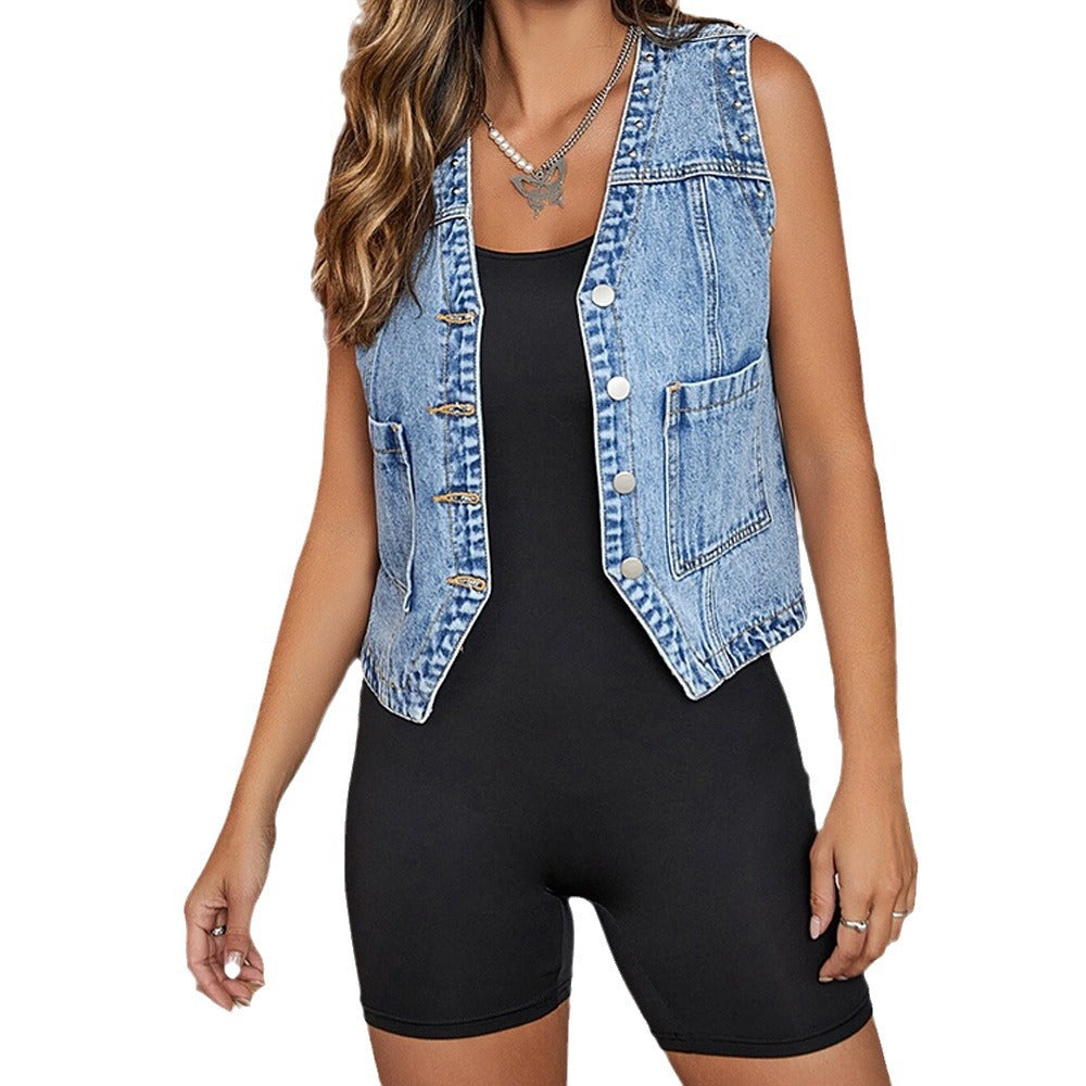 Damen Jeansweste Drune