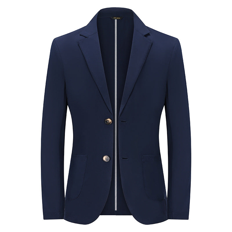Herren Modernes Slim-Fit Sakko mit schmalem Revers und aufgesetzten Taschen Drune