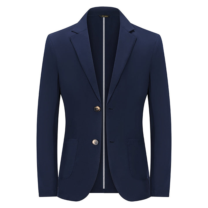 Herren Modernes Slim-Fit Sakko mit schmalem Revers und aufgesetzten Taschen Drune