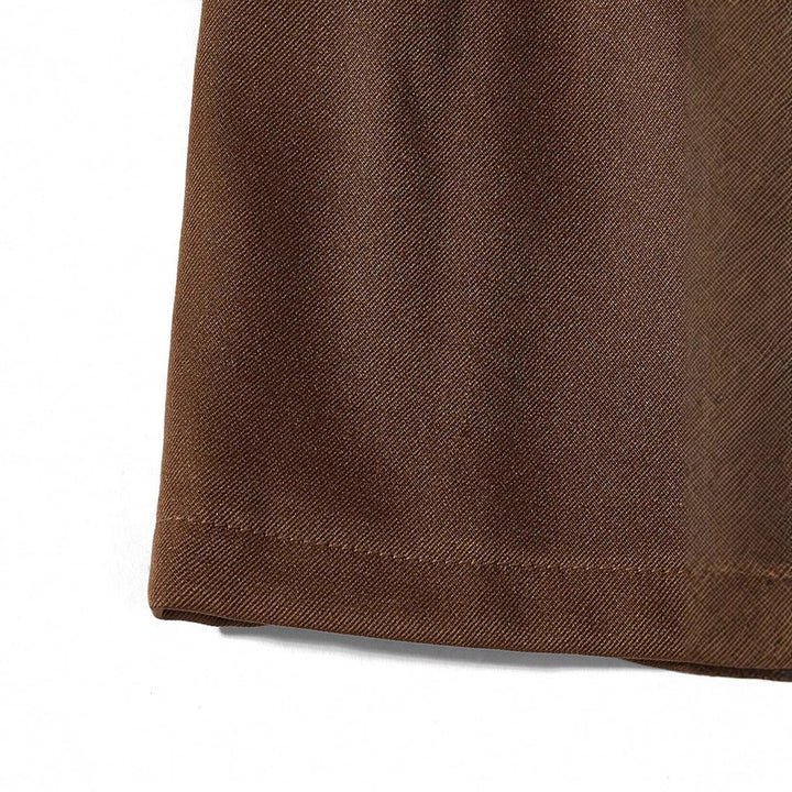 Damen Bleistiftshorts mit Gürtel und eleganten Falten Drune