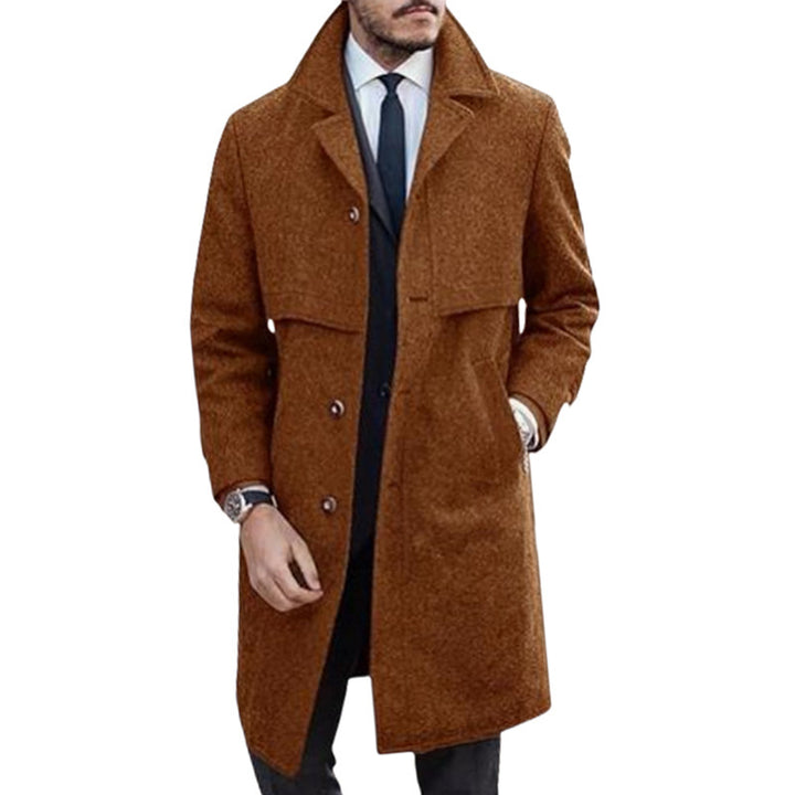 Herren eleganter Wollmantel Drune