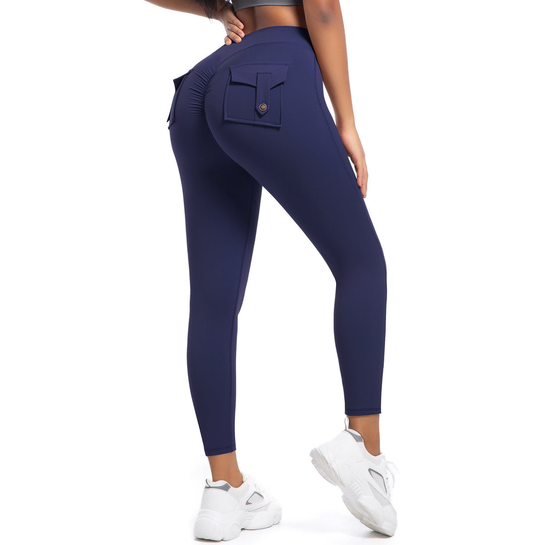 Damen Kompressionsleggings mit hoher Taille und praktischen Taschen Drune